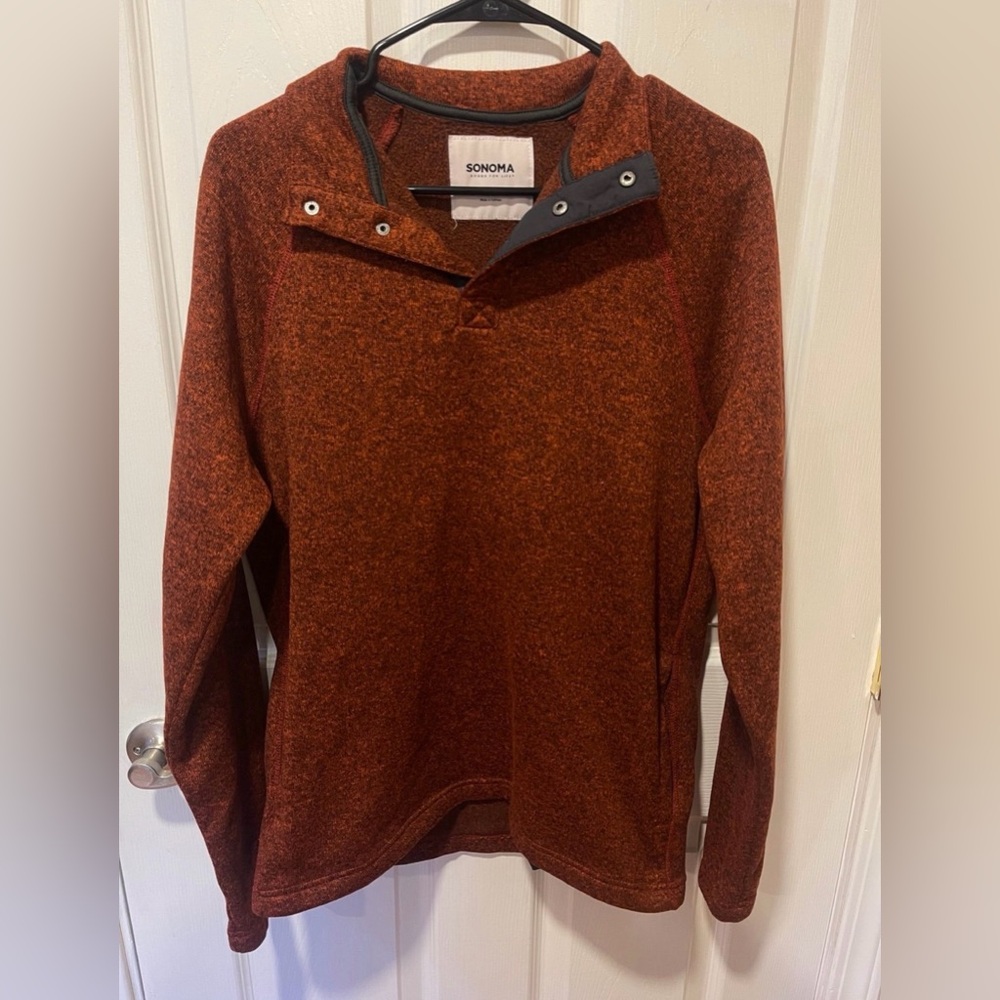 Sonoma Orange and Black Sweater Men's Large